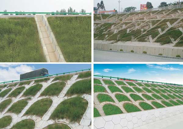 高鐵鐵路植草護坡工程圖片